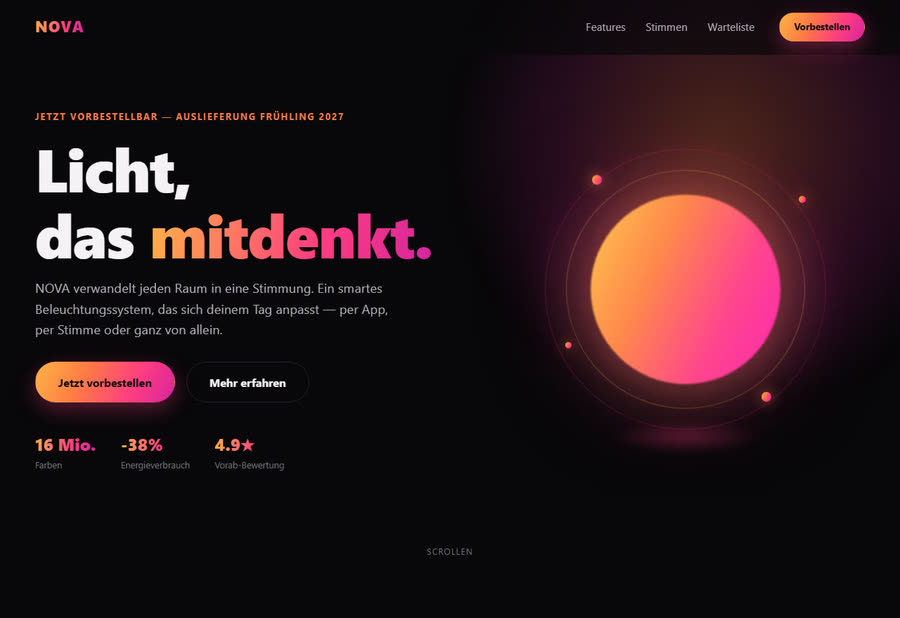 NOVA Produkt-Launch – Musterprojekt